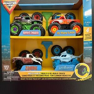 Monster Jam Monster Truck Ready To Race Truck Kit ~ Build & Re-Build Truck